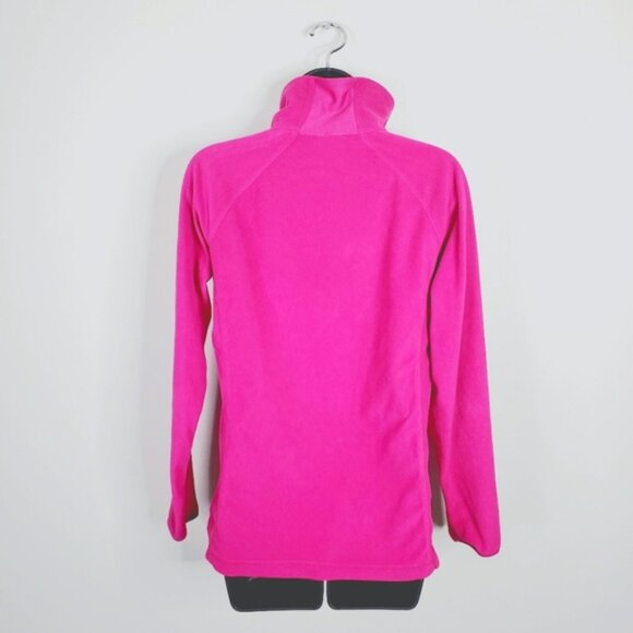 Columbia Glacial IV Outdoor Hiking Running Sports Barbie Pink Fleece Jacket M - Picture 3 of 9